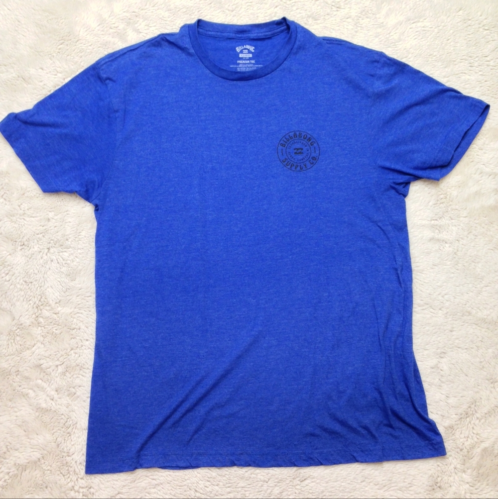 Billabong Supply Co | Blue Logo Tee Surf Shirt | Size XL